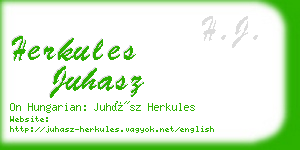 herkules juhasz business card
